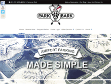 Tablet Screenshot of parkbarkandfly.com